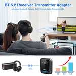 Récepteur émetteur Bluetooth 5.2 BlitzMax - Double connection, AUX + RCA + 3,5 mm (Via coupon Vendeur Tiers)