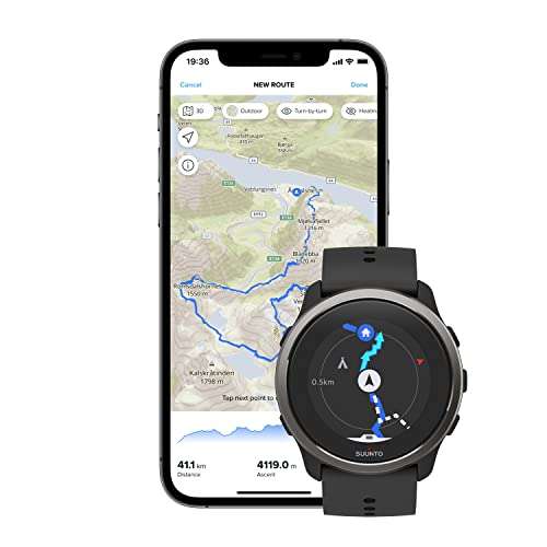 Montre GPS Suunto 5 Peak - 100 h d'Autonomie et Mesure de la Fréquence Cardiaque au Poignet