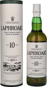 Whisky Écossais Laphroaig 10 ans avec étui - 40%, 70cl