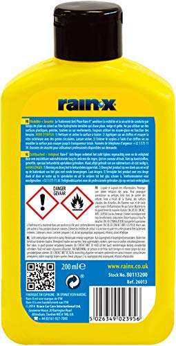 Traitement anti pluie pare brise Rain-X - 200 ml