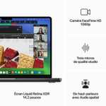 PC Portable 14" Apple MacBook Pro M3 Pro (2023) - Puce M3, 18Go Ram, 1To SSD, Noir sidéral