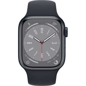 Montre Connectée Apple Watch Series 8 (GPS) - Boîtier 41 mm Aluminium Minuit avec Bracelet Sport Minuit