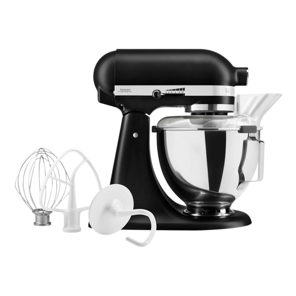 Robot Pâtissier KitchenAid Classic 5KSM95PS - Bol Inox 4,3L, Batteur Plat, Crochet & Fouet