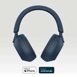 Casque sans fil Bluetooth à réduction de bruit Sony WH-1000XM5 - bleu (via coupon)