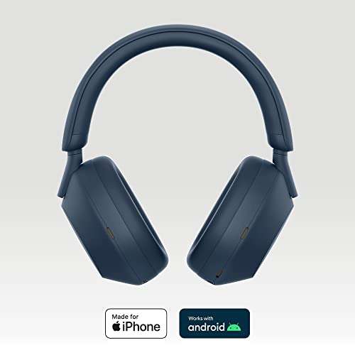 Casque sans fil Bluetooth à réduction de bruit Sony WH-1000XM5 - bleu (via coupon)