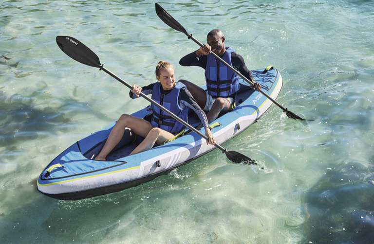 Kayak Gonflable Crivit 2 personnes avec Accessoires