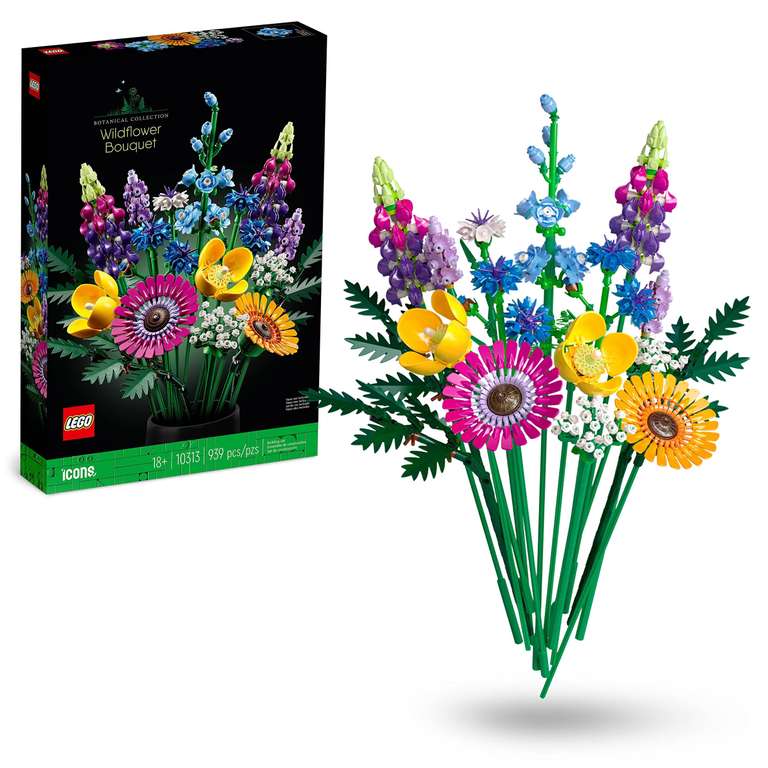 Jeu de construction Lego (10313) - Fleurs Sauvages (via 11,95€ sur Carte Fidélité)