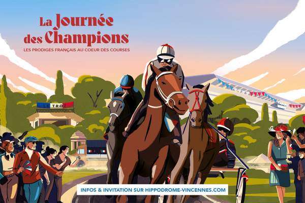 Entrée (sur invitation) et animations gratuites le 25/07 pour la Journée des Champions - Hippodrome de Paris-Vincennes (75)