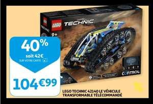 Jeu de construction Lego Technic 42140 - Le véhicule transformable télécommandé (via 42€ sur la carte - Frontaliers Luxembourg)