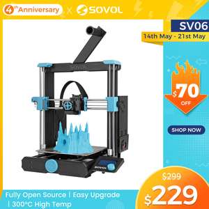 Imprimante 3D Sovol SV06 - Direct drive, auto leveling, écran tactile (Entrepôt Europe - sovol3d.com)