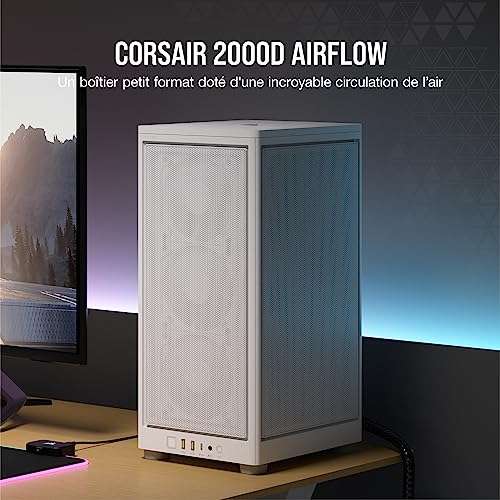 Boitier PC CORSAIR 2000D RGB AIRFLOW MINI ITX NOIR