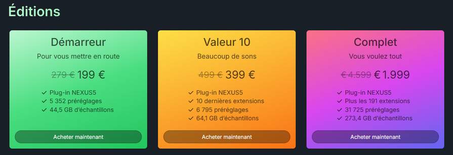 Découvrez le Plugin reFX Nexus 5 à 199,00€ chez refx.com | Dealabs