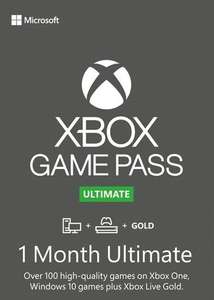 [Anciens et Nouveaux Comptes] Abonnement de 1 mois au Xbox Game Pass Ultimate (Code non cumulable - Clé Microsoft USA ou Canada)