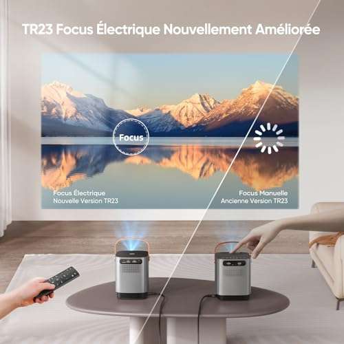 Mini Videoprojecteur Toptro - 15000 Lumens WiFi6 Bluetooth Focus Électrique (vendeur tiers, via coupon)