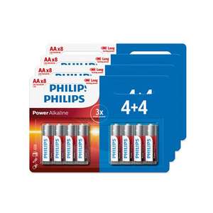 Lot de 32 piles alcalines Philips AA ou AAA