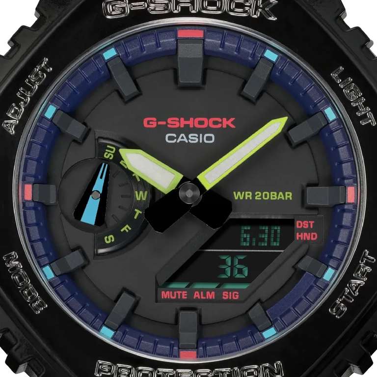 Montre G-Shock Classic Style GA-2100RGB-1AER Virtual Rainbow (montre.com)