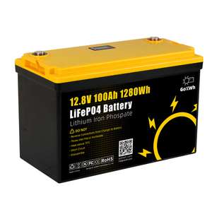 Batterie au lithium LiFePO4 Gokwh - 12.8V, 100 Ah, 1280 Wh (Entrepôt EU)