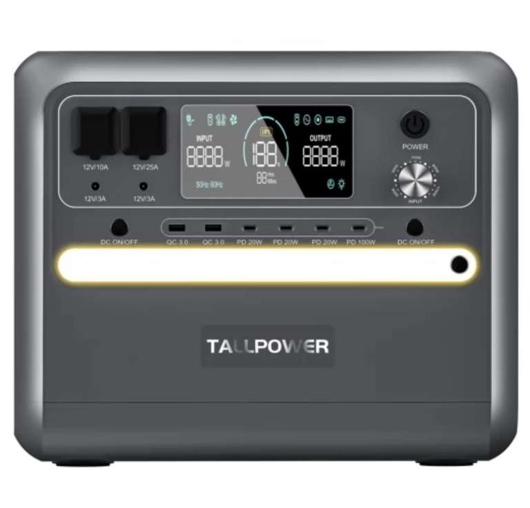 Centrale électrique portative TALLPOWER V2400 - 2160Wh, 2400w
