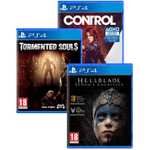 Pack de 3 jeux PS4 - Control (MàJ PS5 offerte) + Hellblade Senua's Sacrifice + Tormented Souls (Vendeur tiers)