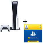Console Sony PlayStation 5 (PS5) : Edition Standard C + 3 mois d'abonnement PS Plus