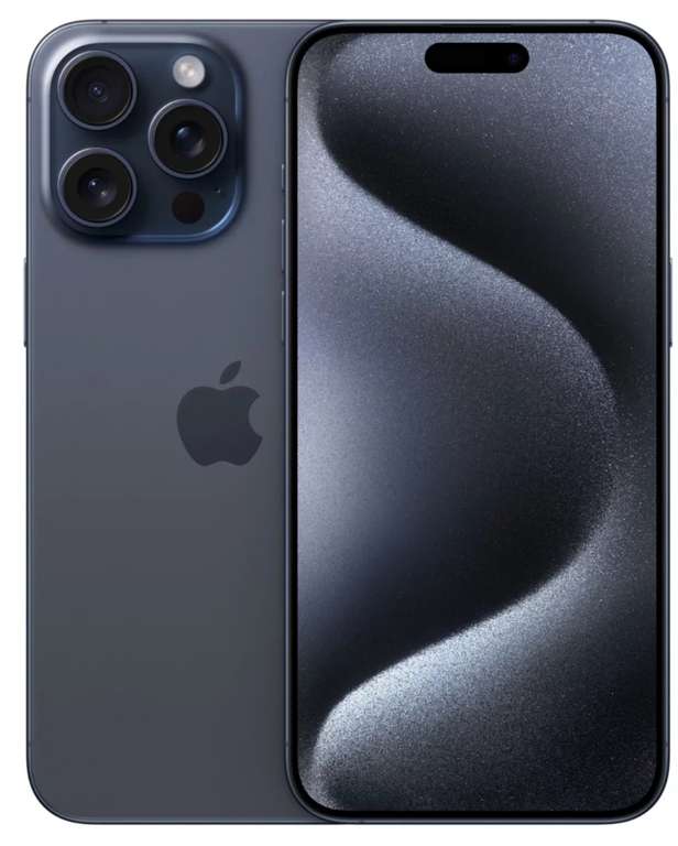Smartphone Apple iPhone 15 Pro blue titanium - 128 Go (Frontalier Suisse)
