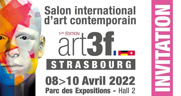 Invitation gratuite pour 2 personnes pour le salon d'art contemporain art3F - Strasbourg (67)