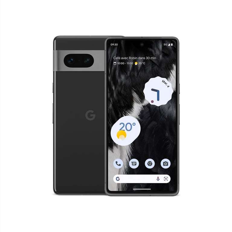 Smartphone 6,32" Google Pixel 7 - 8/128Go - Noir volcanique (Via ODR de 50€)