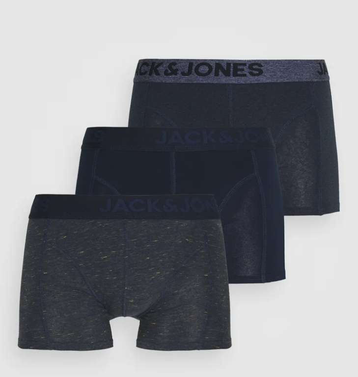 Pack de 3 Shorty Jack et Jones pour Homme JacJames Trunks - bleu marine, Tailles S