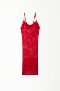 Nuisette/Robe Midi Loveletter Lace Couleur: Rouge - Rosso Inverno - 873V