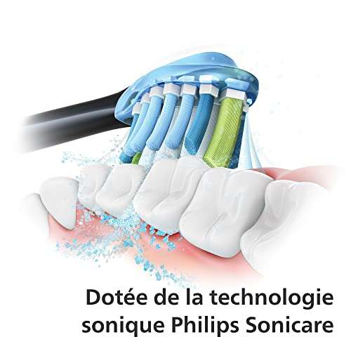 Brosse à dents électrique Philips Sonicare DiamondClean 9000 + 4 Brossettes incluses (HX9911/89)