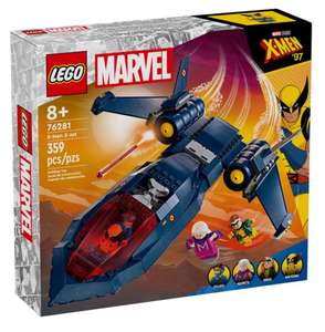 LEGO Marvel 76281 : X-Men Jet (via 17,49 € cagnottés sur la carte fidélité)
