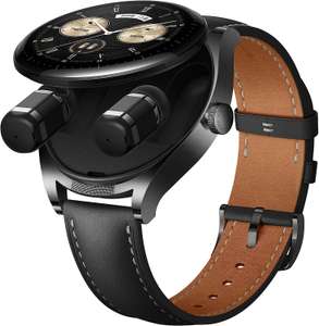 Montre connectée Huawei Watch Buds avec Ecouteurs sans fil intégrés - 47 mm, Ecran AMOLED, GPS/Bluetooth, Charge sans fil (Noir)