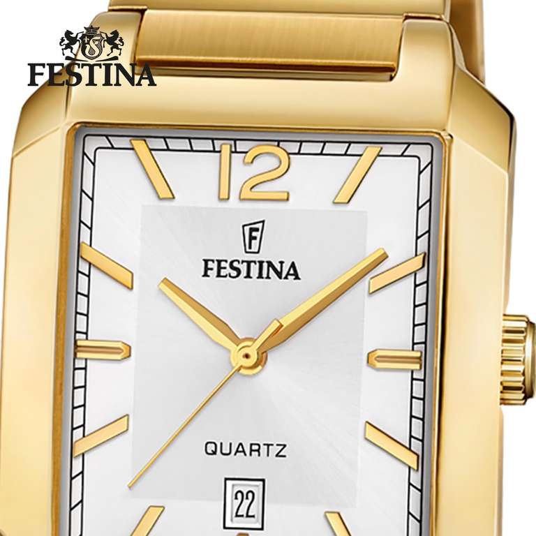 Orologio Festina On The Square Grigio Acciaio Quartz 36 mm F20677/1