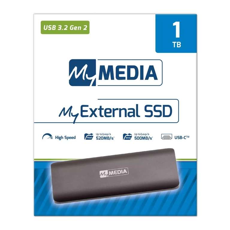 SSD externe USB 3.2 Verbatim Mymedia - 1To