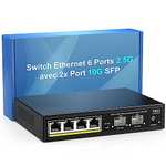 Switch Ethernet VIMIN - 4x2.5G + 2 ports 10G SFP (Vendeur Tiers) (Via coupon)