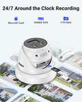 Caméra de surveillance extérieure PoE ANNKE AC800 - 4K, Capteur BSI 1/1.8", f/1.6 (0.003Lux), Sirène & Alarme lumineuse, Compatibilité Alexa