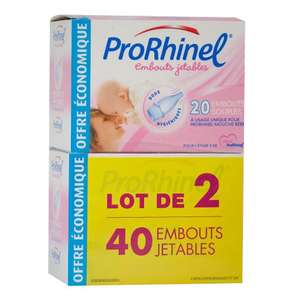 Lot de 40 embouts jetable pour mouche bébé ProRhinel - Pharmacie La Rivière-de-Corps (10)