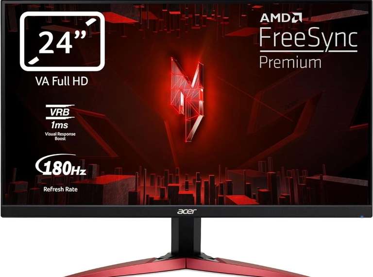Prime] Écran PC 24 Acer Nitro KG241YS3biipf - Full HD, 180Hz, FreeSync,  1ms –