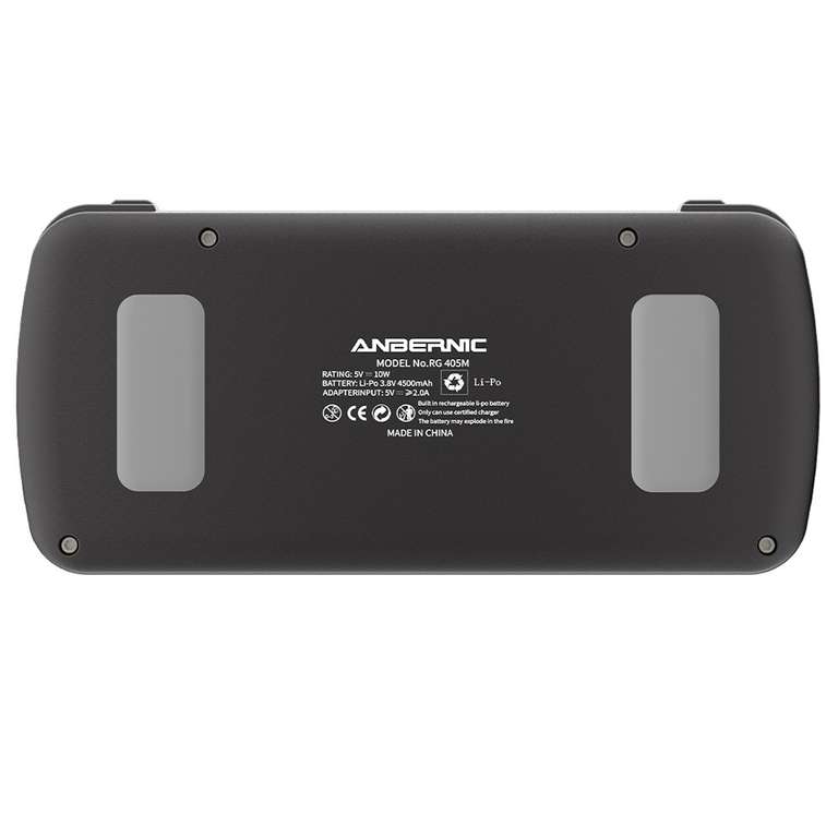 Console Portable Anbernic RG405M (sans jeux) - Ecran IPS 4" 640x480, 4Go DDR4, 128 Go eMMC, WiFi 2.4/5G, BT 5.0, Gyroscope, Android 12