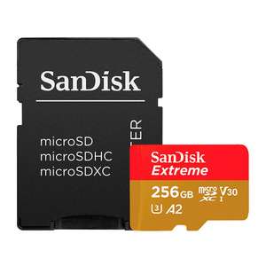Carte mémoire SanDisk Extreme microSDXC 256 GB - Frontalier Belgique