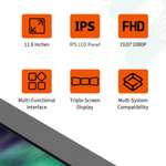 Extension double écran pour ordinateur portable 13-17,3" GTMEDIA MATE X - Ecrans IPS 11.6", 60Hz (Entrepôt EU)