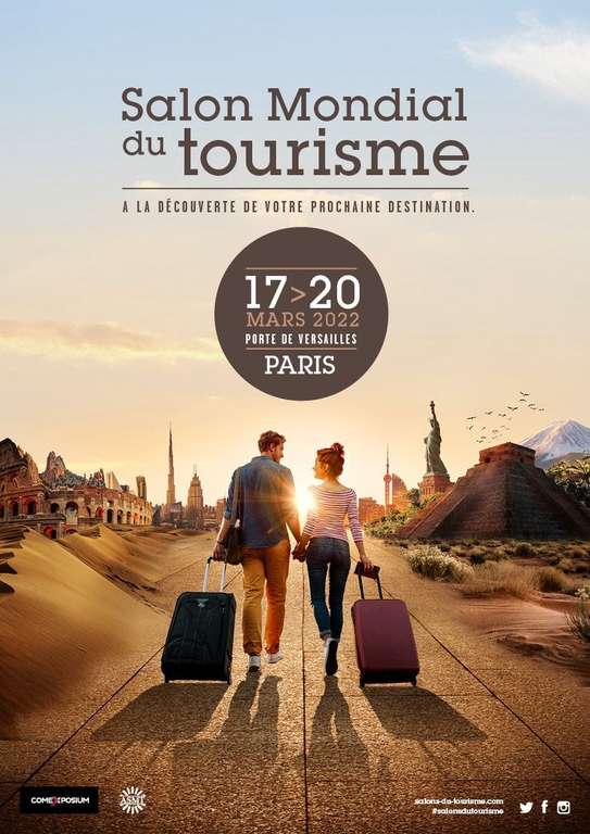 Entrée Gratuite au Salon Mondial du Tourisme 2022 (inclus Salon Destinations Nature - via Newsletter) - Paris Porte de Versailles (75015)