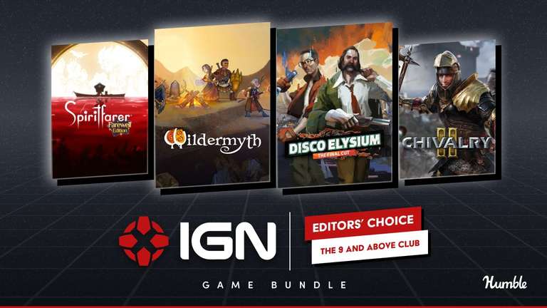 Humble Games Bundle: IGN Editors' Choice - 7 jeux dont Disco Elysium - The Final Cut, Chivalry 2, Spiritfarer (dématérialisé - Steam)