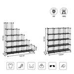16 Cubes de Rangement en Treillis Metallique Songmics - Armoire avec Étageres Modulaires (Vendeur Tiers)