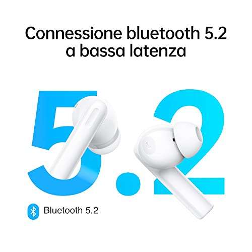 Ecouteurs sans fil Oppo Enco Buds2 - Blanc, Bluetooth 5.2