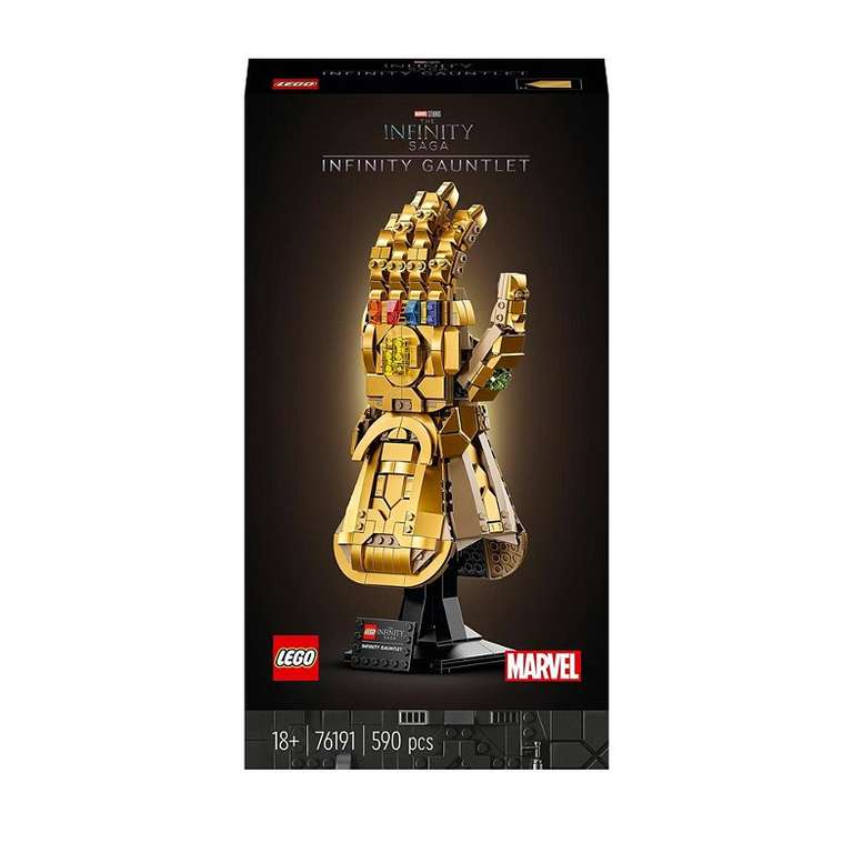 Jeu de construction Lego Marvel Super Heroes - Le Gant de l’infini 76191 (via 17.20€ sur la carte fidélité)