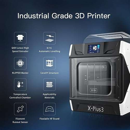Imprimante 3D QIDI TECH X-Plus 3 -volume impression : 280x280x270 mm, 600 mm/s (vendeur tiers, via coupon)