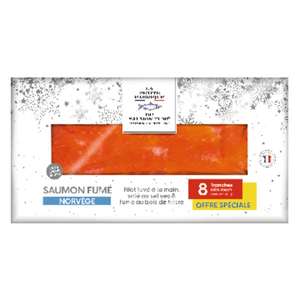 Monoprix Gourmet Saumon Atlantique fumé LR élevé en Ecosse - La plaque de 6  tranches - 240 g : : Epicerie