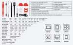 Tournevis électrique de précision KAIWEETS ES20 - Batterie 350 mAh, charge type-C, 120 embouts + 17 accessoires (Entrepôt Europe)