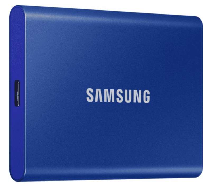 SSD externe Samsung T7 Portable MU-PC2T0H/WW (USB 3.2) - 2 To, bleu (Frontaliers Belgique)